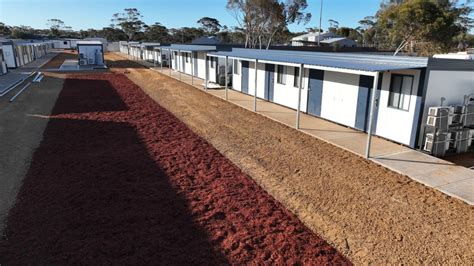 blue bush village|Kambalda workers’ village welcomes first guests.